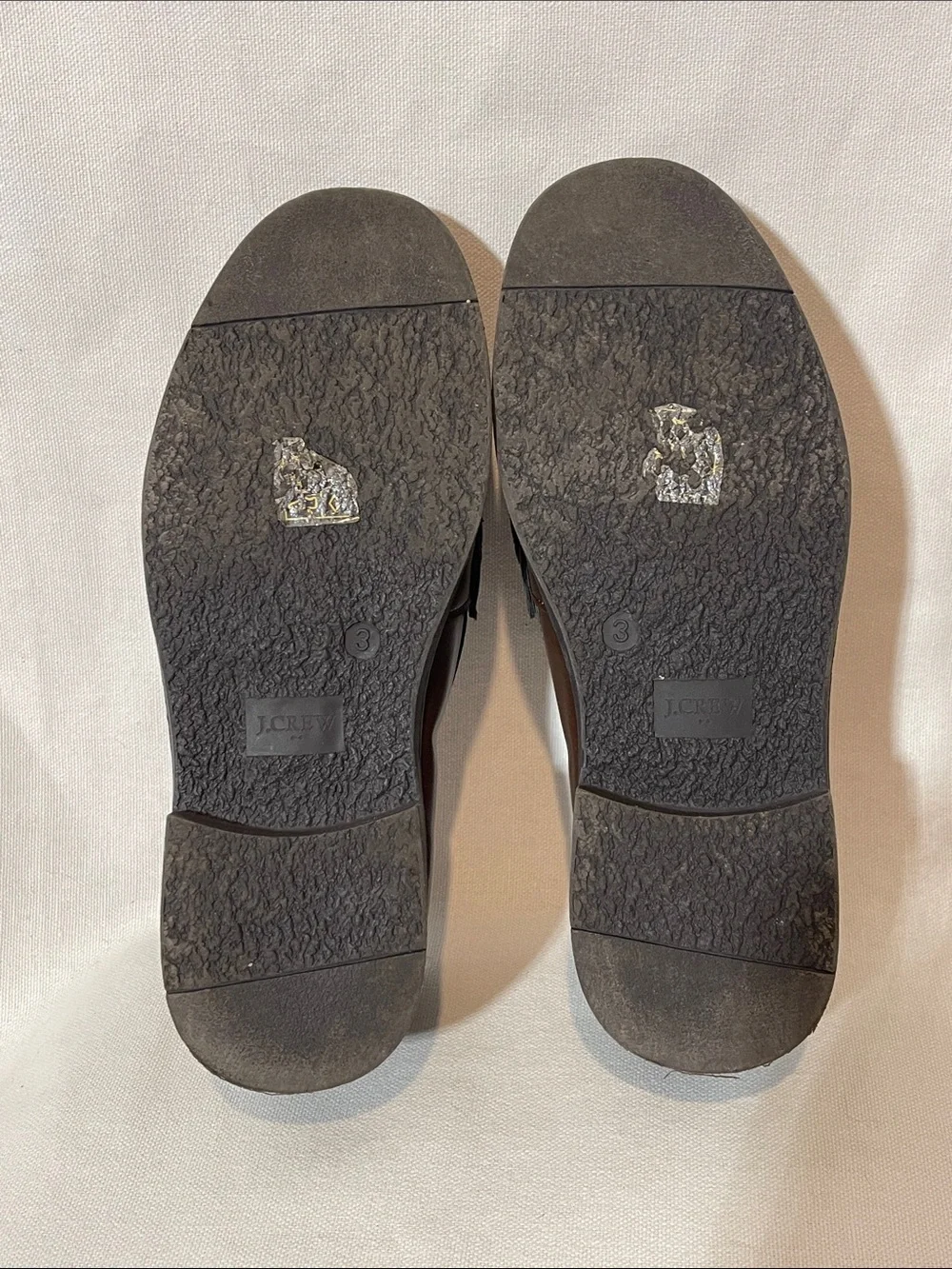 J. Crew Kids Brown Leather Penny Loafers